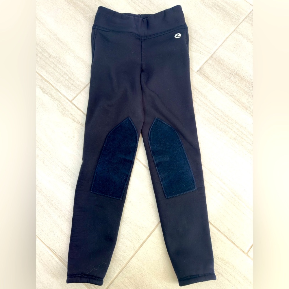 Horze Kids Medium Breeches Black/Navy EU 140